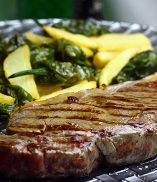 Entrecot de Vaca<br>y Pimientos